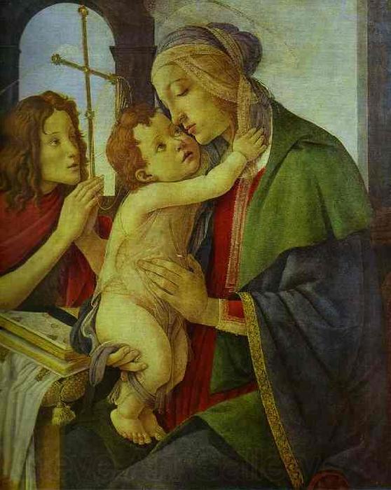 Sandro Botticelli Virgin and Child with the Infant St. John. After Norge oil painting art